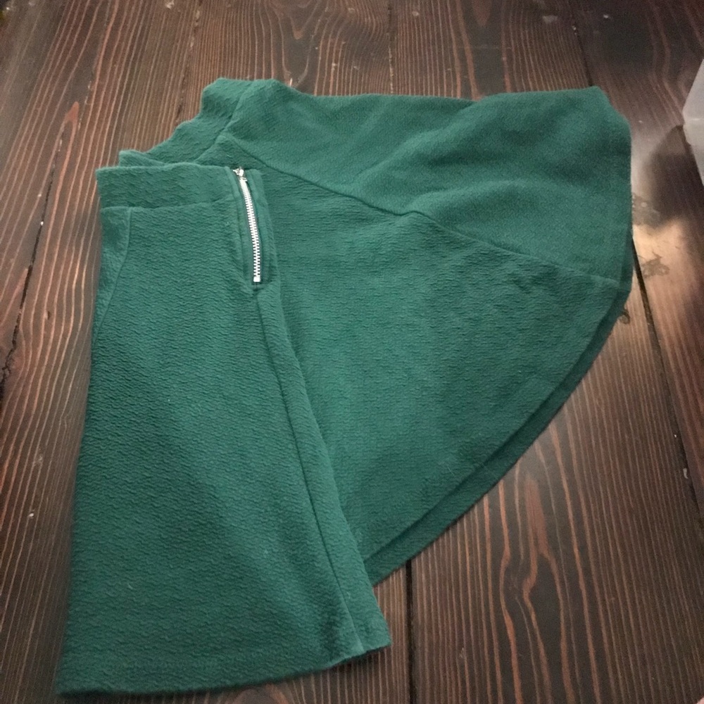 Dark green circle skirt